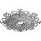Ekena Millwork Orleans Medallion (Canopies up to 8 1/4"), 38 3/8"OD x 6 5/8"ID x 2 7/8"P, Ultra Pure White Crackle CM38OLUWC - alternate 3